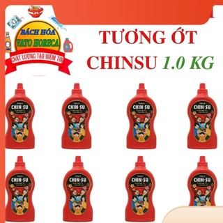 Thùng 8 chai Tương ớt Chinsu chai 1kg / Lốc 2 chai Tương ớt Chinsu chai 1kg