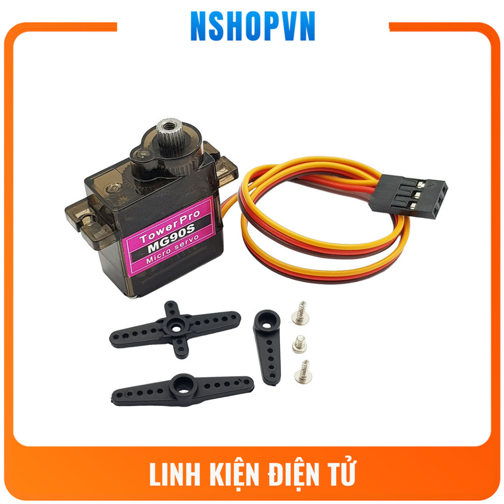 Servo MG90S (Bánh răng kim loại) 360 độ
