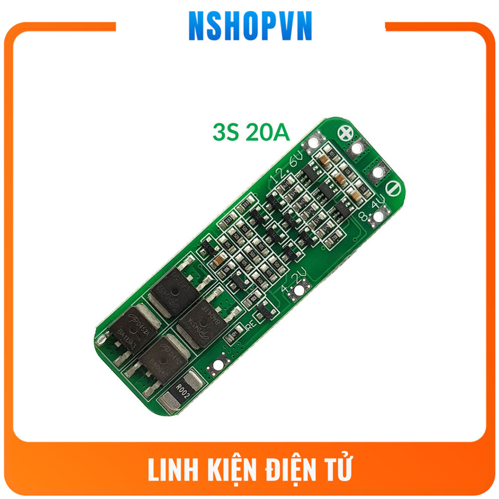 Mạch sạc và bảo vệ pin 3S 20A