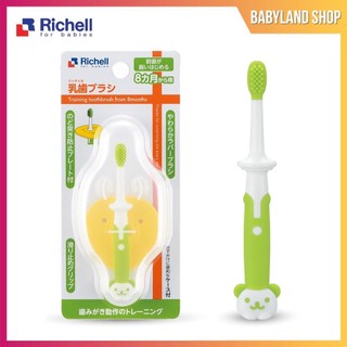 Bàn chải bước 2 Richell Nhật Bản - Bàn chải tập đánh răng cho bé Richell