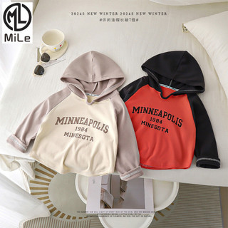 [Ml] 80-100cm Trẻ Em Phong Cách Xuân Thu Quần Áo Trẻ Em Áo Sơ Mi Nữ Áo Khoác Chui Đầu Bé Gái In Hình Áo Thun Dài Tay Phù Hợp Với Mũ Trùm Đầu Sw
