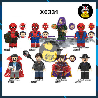 X0331  Mô Hình Siêu Anh Hùng Đồ Chơi Lắp Ráp Super Hero Người Nhện Spider Man Green Goblin Doctor Strange