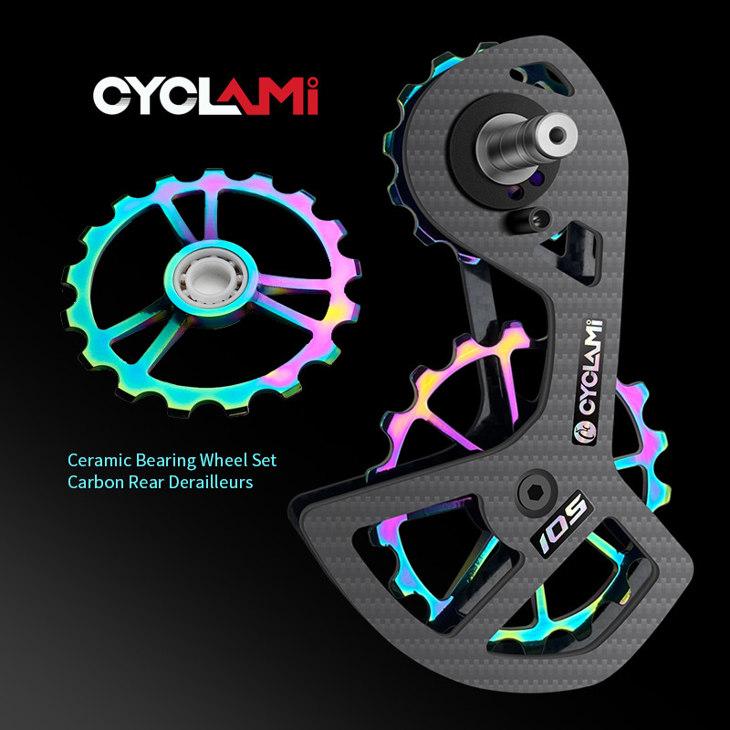 Cyclami Carbon Phía Sau Derailleurs UT R8000 105 R7000 5800 6800 Xe Đạp Gốm Mang Bánh Xe Bộ 13T 18T 