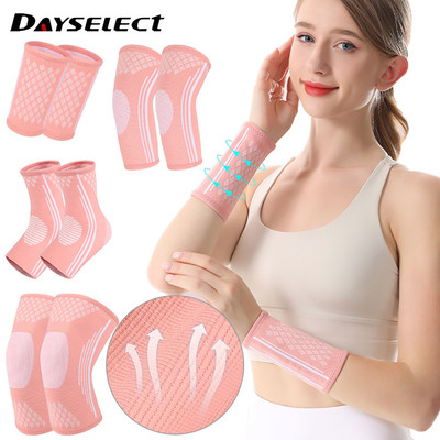 DAYSELECT Gối Đan Co Giãn Thể Thao - Bộ Dây Nhảy Thoáng Khí và Ấm Áp