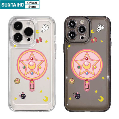 Suntaiho Thẩm Mỹ Độc Đáo Vỏ Điện Thoại Họa Tiết Nhân Viên Năm Sao Cho Iphone 15 14 13 12 11 Pro Max IP 7 8 Plus Iphon X Xs XR Xs Max TPU Mềm Cao Cấp Chống Sốc Ốp Lưng