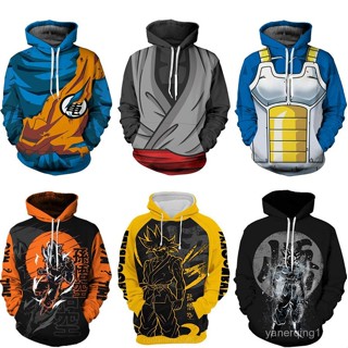 Áo hoodie in hình Dragon Ball 3D Áo khoác nam có mũ trùm đầu thường ngày hóa trang Goku kakarotto trang phục Đường phố siêu Saiyan Anime Nhật Bản dopx