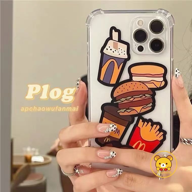 Ốp điện thoại McDonald 's Fries And Burgers cho Motorola MOTO Edge 50 Fusion Ultra 40 Pro Neo G42 G3