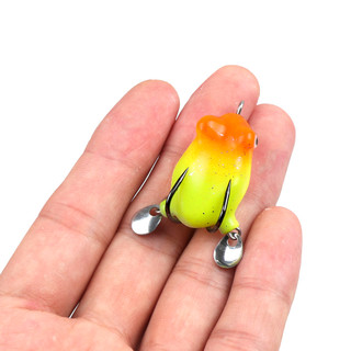 Mồi Ếch Mềm Câu Cá 3cm / 4.2g Thìa Đôi Đúc Mềm Mồi Ếch Mini
