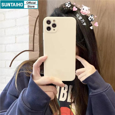 Suntaiho Cặp Đôi Chất Lượng Cao Đơn Giản Silicon Lỏng Mềm Chống Sốc Ốp Lưng Điện Thoại Iphone 16 15 14 12 13 11 Pro Max IP 7 8 Plus Iphon X Xs XR Xs Max