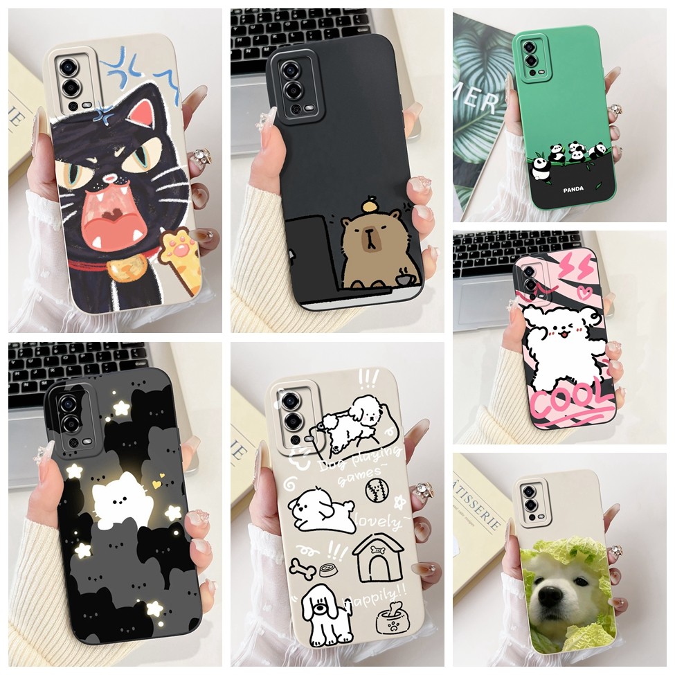 Ốp lưng Oppo A55 CPH2325 4G Thẩm mỹ Dễ thương Gog Cat Panda Kapibala Ốp điện thoại silicon Oppo A55 