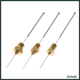 Homie 10 chiếc Dụng cụ làm sạch vòi phun bằng thép không gỉ 0 2mm 0 25mm 0 3mm 0 35mm 0 4mm Máy khoan cho vòi phun Máy in 3D