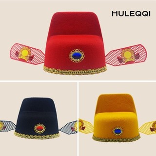 HULEQQI 1 Cái Mũ Gạc Đen Hanfu Phụ Kiện Cho Trẻ Em Người Lớn
