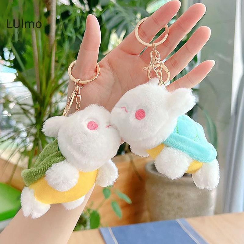 Luimo Kawaii Rùa Thỏ Móc Khóa Hoạt Hình Dễ Thương Móc Khóa Động Vật Mặt Dây Chuyền Trang Trí Mềm Nhồi Bông Sang Trọng Đồ Chơi Móc Khóa Túi Phụ Kiện Quà Tặng SBS