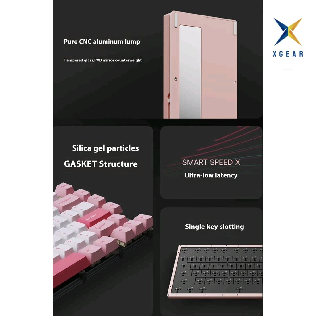 Bàn phím cơ không dây ATK VXE75 V2 Nhôm CNC Led mạch xuôi - 3 chế độ kết nối tiện lợi - Độ trễ chỉ 1ms | BigBuy360 - bigbuy360.vn