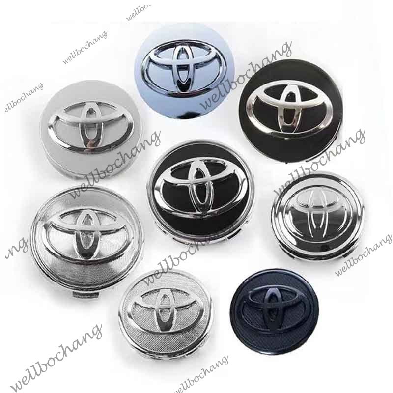 57mm 62mm Nắp Vành Toyota Series Bánh Xe Hub Logo Vành Trung Tâm Nắp Dành Cho Xe Toyota Camry Alphar