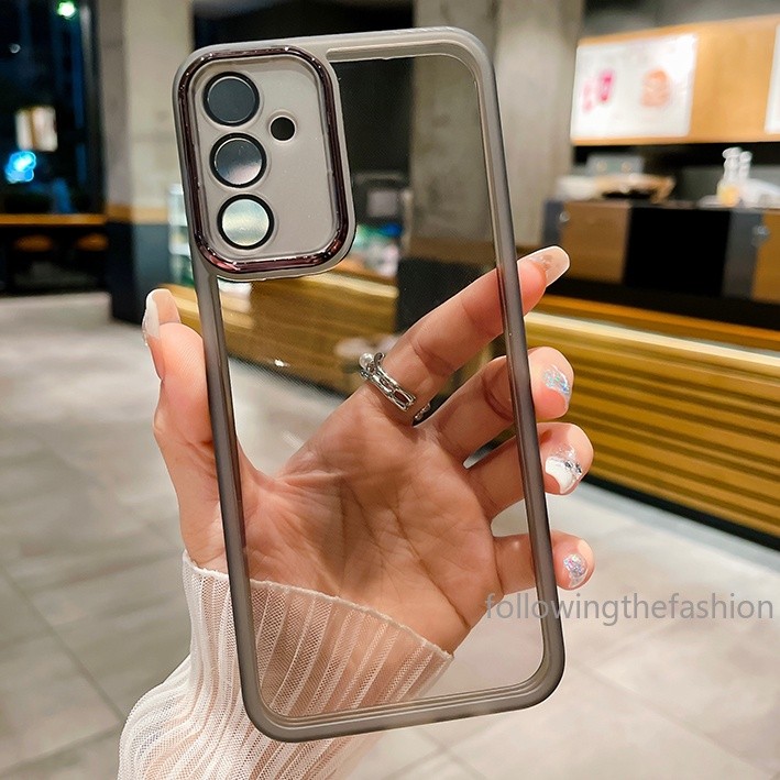 Ốp Lưng Cho Samsung Galaxy A16 5G Galaxy A16 A 16 A06 4G 5G 2024 Bảo Vệ Ống Kính Máy Ảnh TPU Mềm Tro