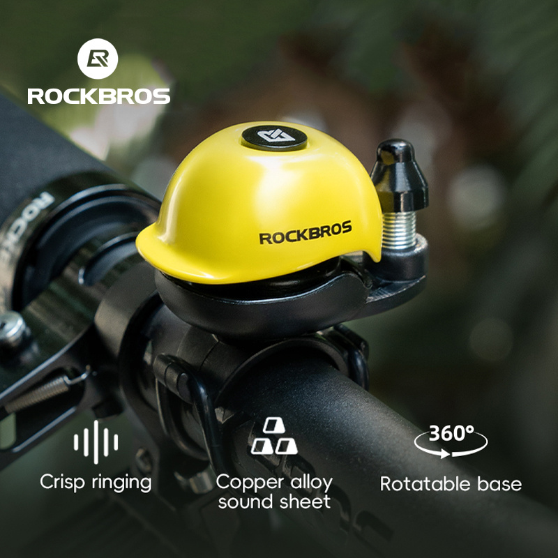Rockbros Chuông Xe Đạp Nhẹ Di Động Chống Thấm Nước 80DB Âm Thanh Lớn Xe Đạp Chuông Xoay 360 Độ MTB Xe Đạp Đường Bộ Sừng Phụ Kiện Xe Đạp
