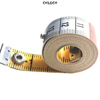 Băng đo may CHLOCH, Thước đo băng may hai mặt cân & Inch, với dây buộc bằng vải mềm 150cm Thước đo cơ thể