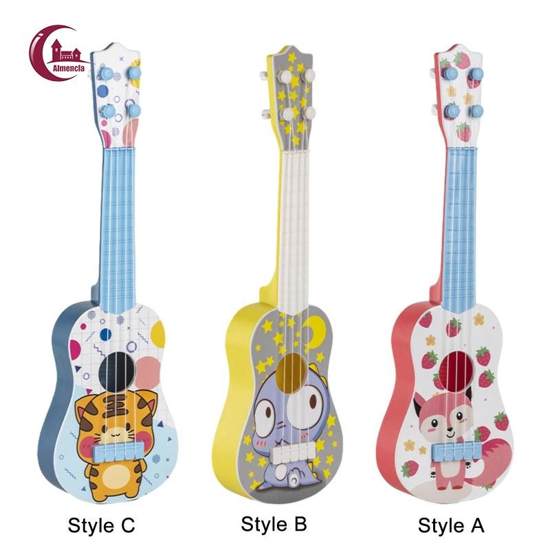 4 Dây Đàn Guitar Mini Trẻ Em, Đồ Chơi Đàn Guitar Mini, Đồ Chơi Trẻ Em Đàn Guitar Ukulele Cho 3 Tuổi 
