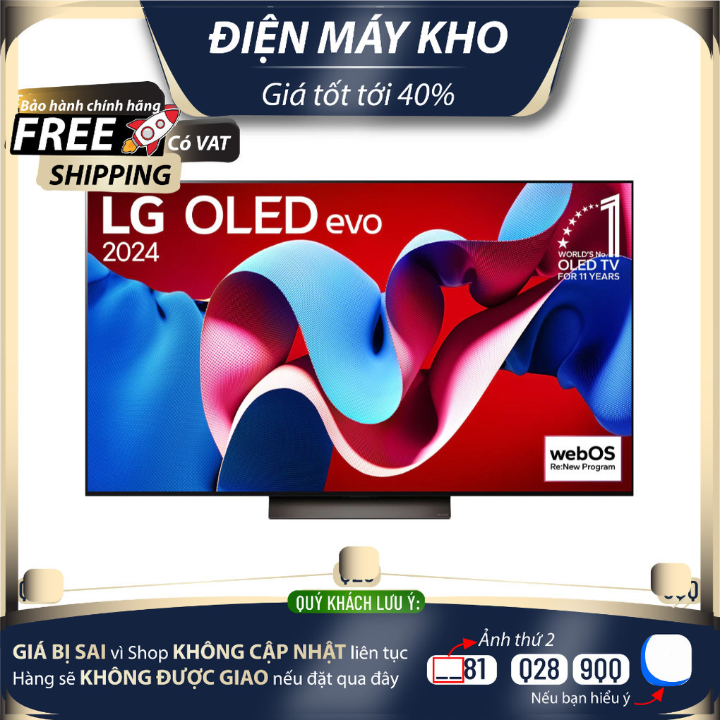 55C4PSA / 65C4PSA / 77C4PSA - Smart Tivi OLED LG 4K - Bảo hành chính hãng