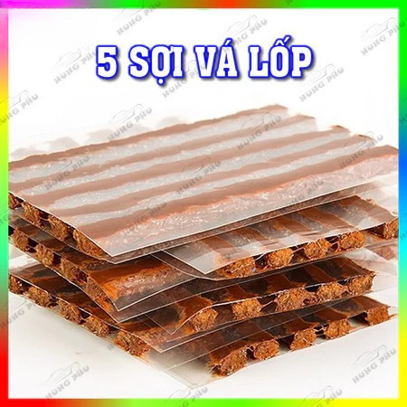 Miếng Vá Lốp - Miếng Vá Dùi - Sợi Vá Rút Dùng Vá Săm Lốp Ô Tô Xe Máy Ruột Không Săm