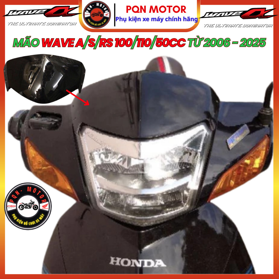 Mão Ốp Đầu Wave Alpha, Wave RS, Future Neo – Nhựa ABS Bền Đẹp, Gắn Chuẩn, Tăng Thẩm Mỹ Cho Xe