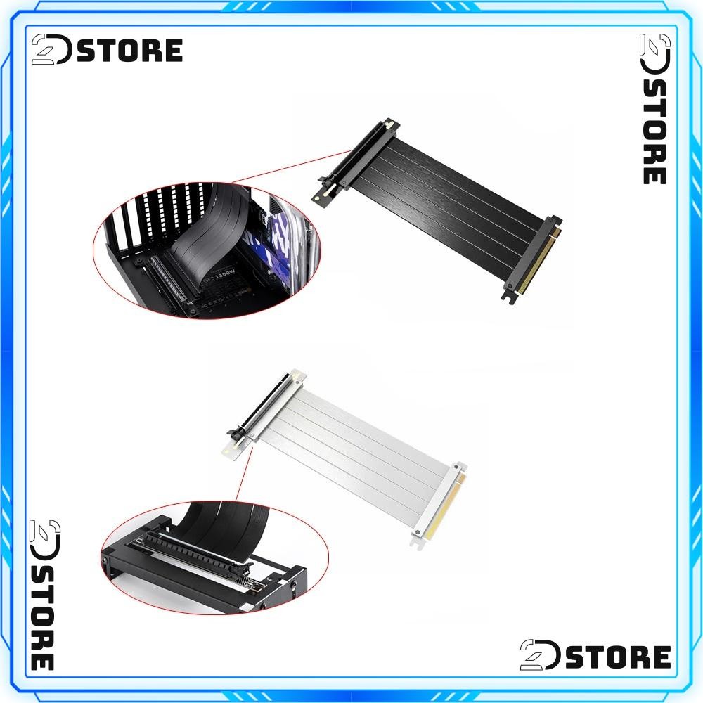 DÂY CÁP RISER SHK 90 độ PCIE X16 HỖ TRỢ DỰNG DỌC CARD (DÀI 20CM/ CHƯA KÈM GIÁ DỰNG)