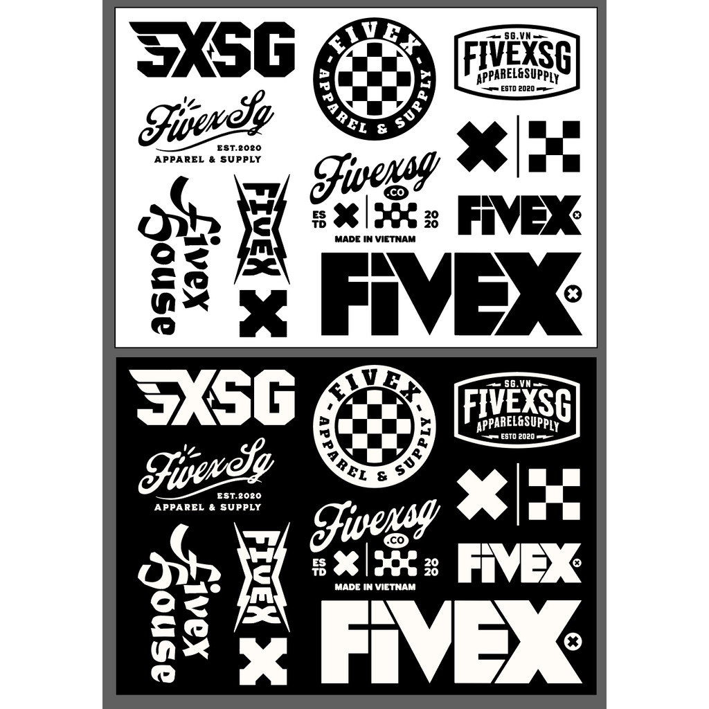 Nhãn dán FIVEX STICKER UV DTF-11 miếng nhãn dán 3D lột FIVEX