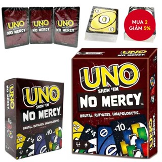 UNO Show 'em No Mercy | Thẻ trò chơi, Trẻ em, Người lớn, Đêm gia đình, Người chơi 2-10 | Nhân vật mang tính biểu tượng, Trò chơi thu hút, Phát triển chiến lược & Gói kỹ năng
