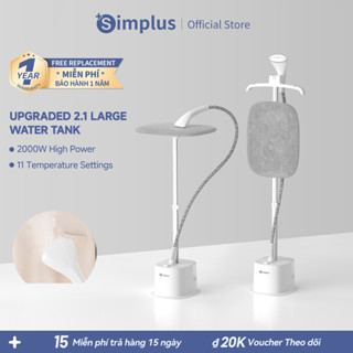 Simplus Bàn ủi hơi nước đứng Bình chứa nước lớn 2.1L Công suất mạnh mẽ 2000W GTJH023