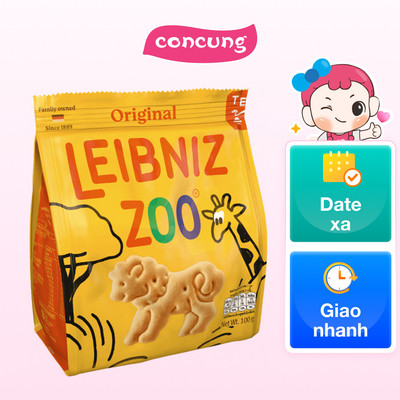 Bánh qui bơ hình thú Leibniz Zoo 100g