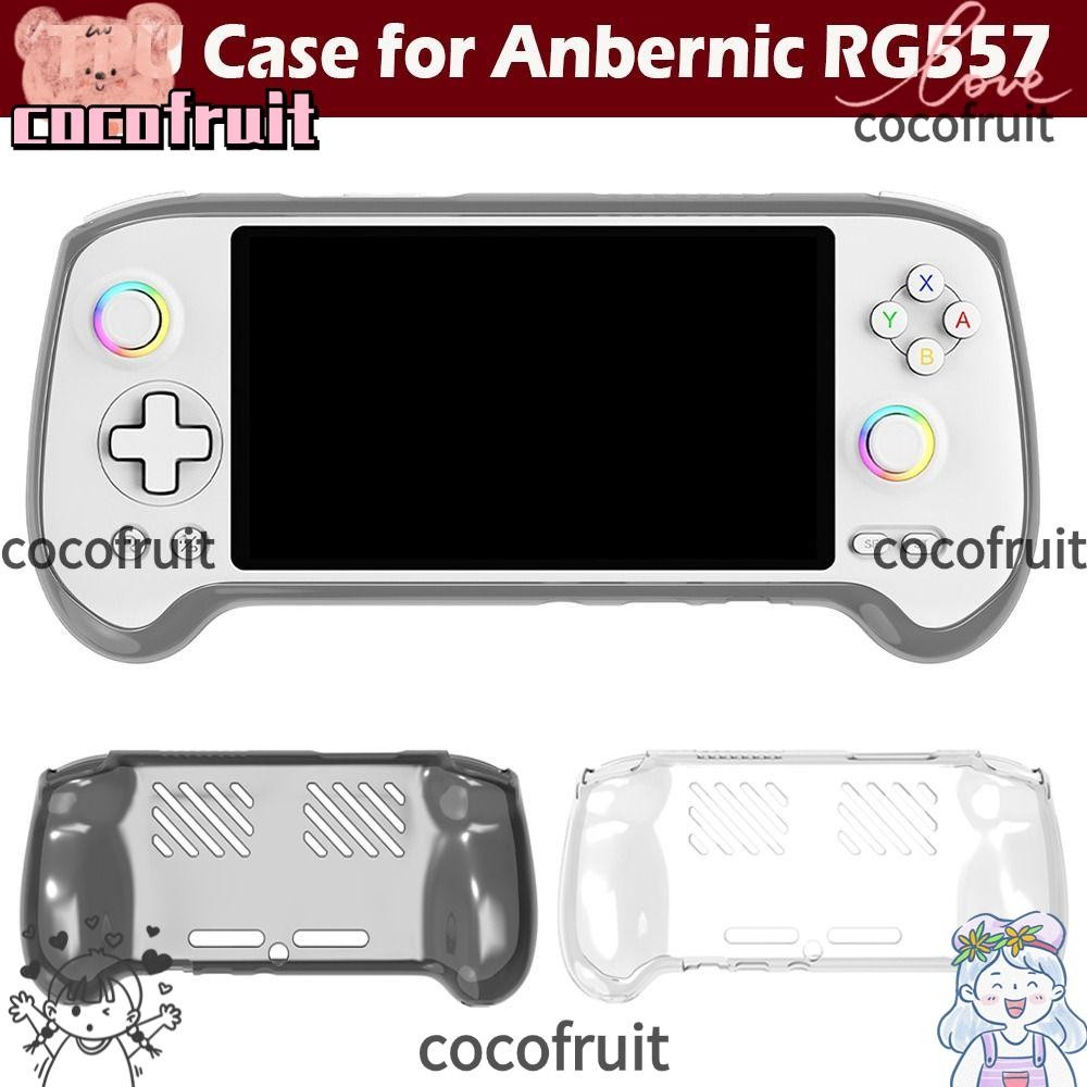Máy chơi Game cầm tay COCOFRUIT, Vỏ bảo vệ chống sốc trong suốt, Vỏ máy chủ chống trầy xước TPU mềm 
