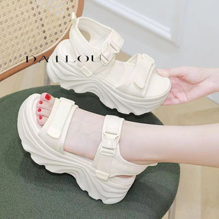DAILOU Dép sandal nữ dép quai hậu nữ Đế Dày 2024 NEW thoải mái mềm mại dép đế cao Phối hợp dễ dàng Thấm hút mồ hôi Đẳng cấp Lịch sự FDL247096Z 28Z240709
