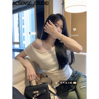 DIELIAN áo trễ vai tay ngắn áo kiểu nữ tingoan  Đơn giản Xu hướng hàn quốc Fashion WMY2470AR9 28Z240710