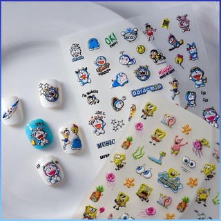 ⚡⚡COD New Craft Nail Art Sticker 5D Nhân Vật Anime Hồng Mèo Hoạt Hình Dán Móng Tay Dán Chống Thấm Nước Siêu Mỏng Giảm Tự Dính Đề Can Làm Móng Tay Dụng Cụ Làm Móng Tay Cho Cửa Hàng Nail