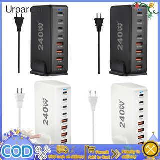 Giá giảm giá! 240w đa năng usb sạc hub 4 usb a 4 usb c hub pd adapter khối sạc cắm adapter cho