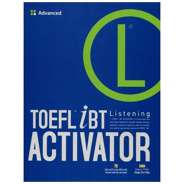 Sách TOEFL iBT Activator Listening Advanced (Kèm CD)