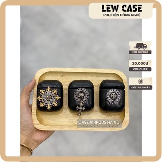 Case Airpods - Vỏ Bọc Airpods 1/2/3/Pro  - DA Chrome Hearts