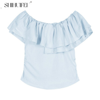 SHIHUIFEI áo phông áo thun nữ croptop baby tee INS Phong cách Popular Thời trang WTX2470EB3 29Z240715