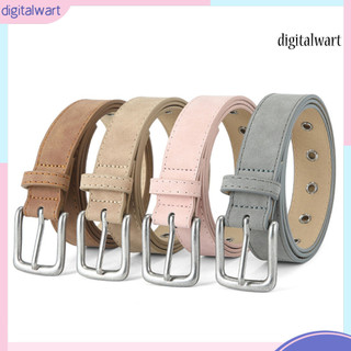 [Dgw] Thắt Lưng Nữ Họa Tiết Mờ Màu Pin Khóa Thắt Lưng Nhiều Lỗ Có Thể Điều Chỉnh Chiều Dài Giả Da Dây Thắt Lưng