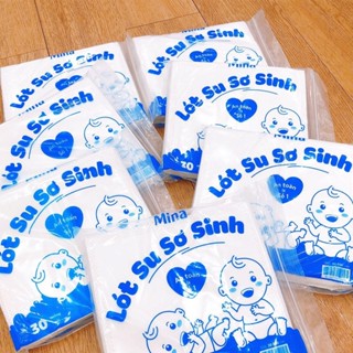   Mẫu mới  Miếng lót sơ sinh Mina tã lót phân su siêu thấm chống tràn an toàn cho bé tiện lợi cho mẹ bịch 30 miếng 
