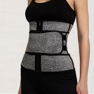 Cao Cấp Gai Màu Xám Đơn Thắt Lưng Tăng Cường Thắt Lưng Sau Sinh Body Shaper Thể Thao Hình Mồ Hôi Eo Định Hình Thể Dục
