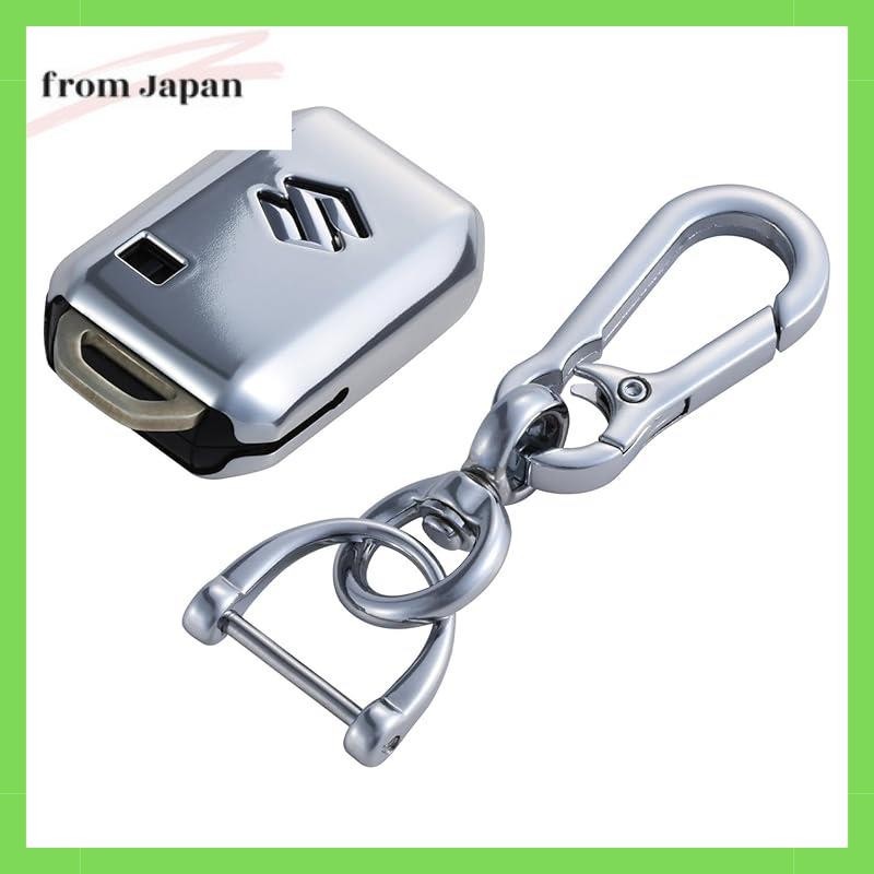 Seiwa Car Interior Product Key Cover Suzuki Type 1 Metal Silver WA97 Jimny/Sierra (JB64/JB74)/Swift/