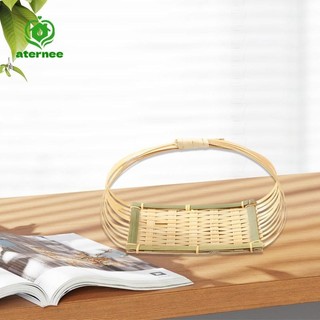 Aternee Dệt Giỏ Trái Cây Đa Năng Người Tổ Chức Giỏ Dệt Tay Tổ Chức Khay Ăn Nhẹ Cà Phê Đồ Uống Ăn Sáng Bánh Mì