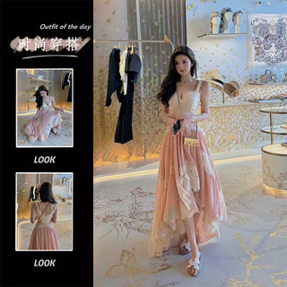 [Chất Lượng Cao] Đầm Ren Thiết Kế Pháp mm Nữ Xuân Hè Size Lớn Nguyên Chất Desire Phong Cách Ôm Hơn Nhìn Ngày