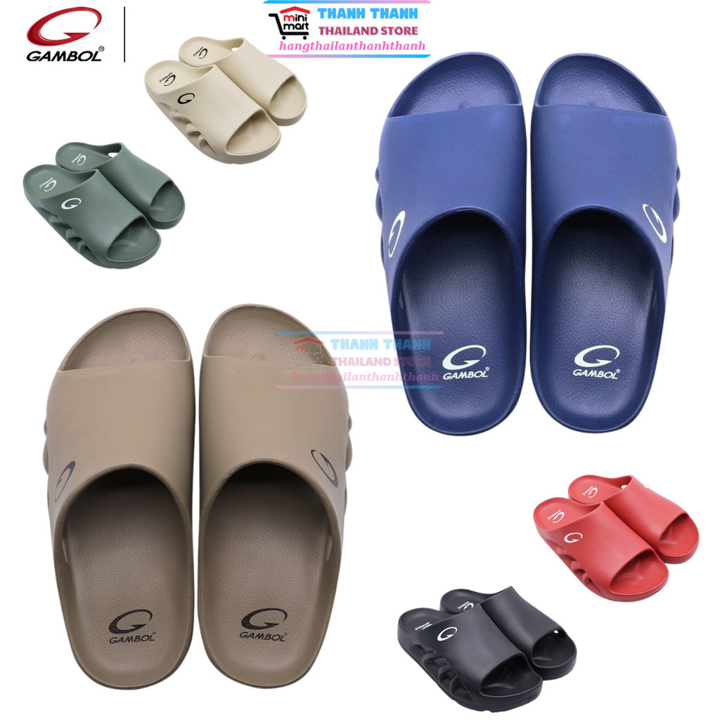 Dép Nam Gambol GM 42207 Thái lan quai ngang Đúc nguyên khối, siêu êm, siêu nhẹ