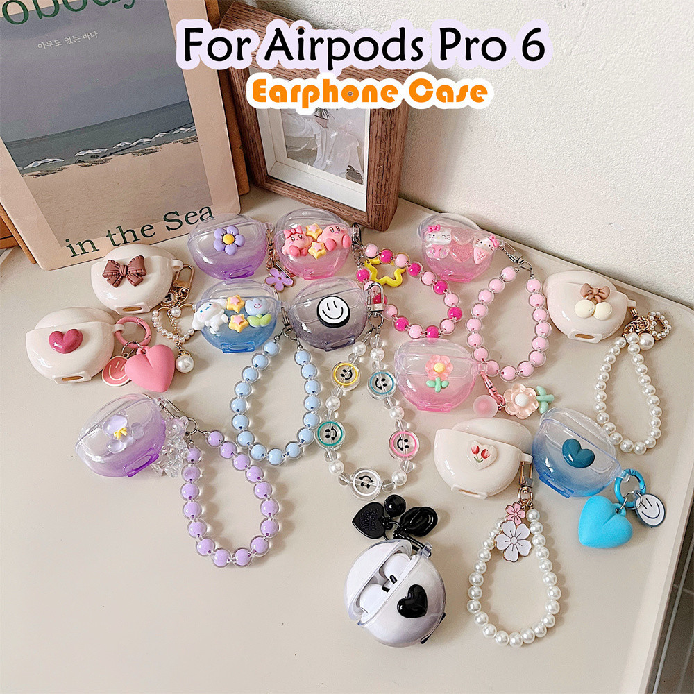 Hàng CÓ SẴNCho Airpods Pro 6 ốp tai ng Case DIY dòng thủy triều Vỏ Bảo Vệ Hộp Sạc Tai Nghe