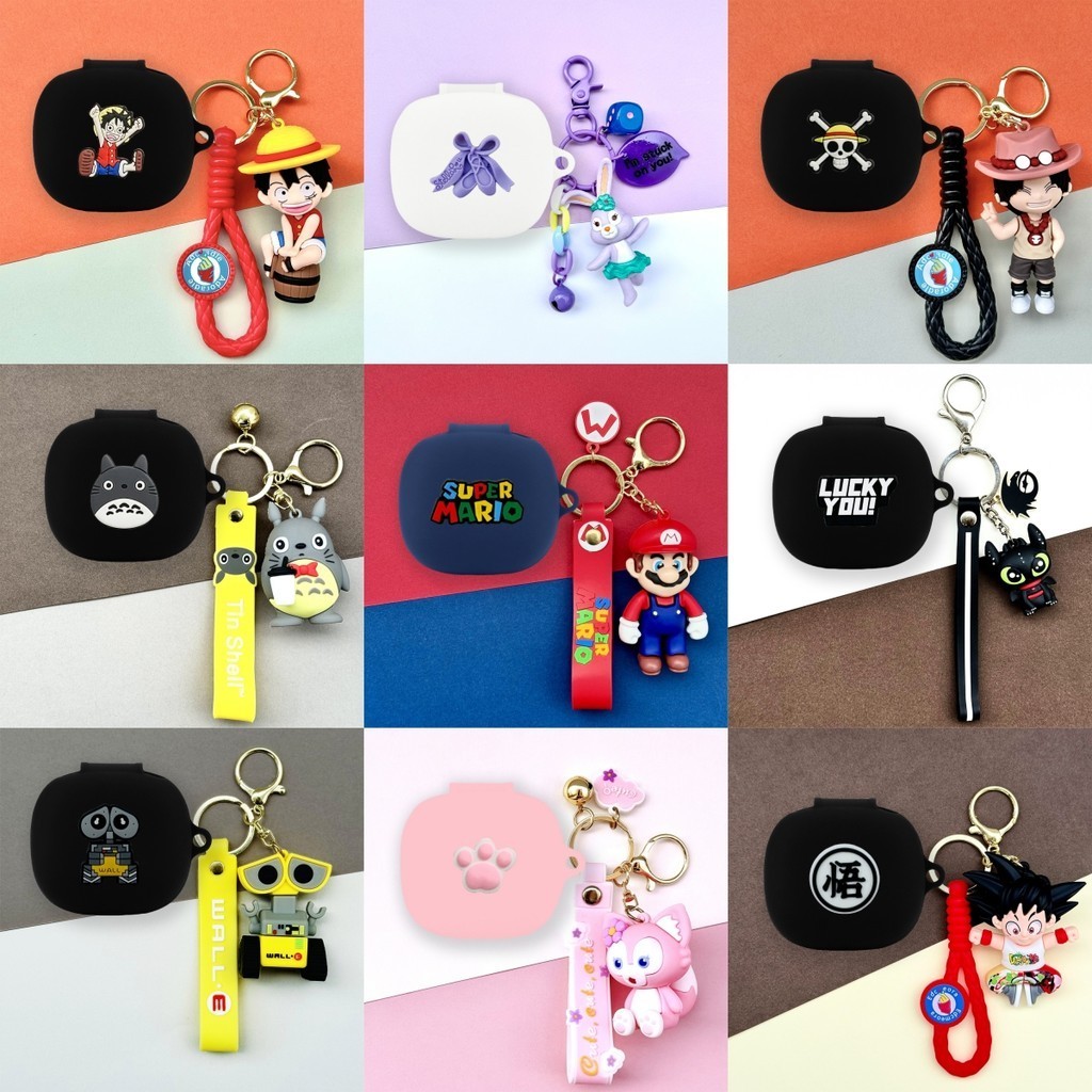 Dành Cho Anker Soundcore R50i NC Ốp Lưng Anime One Piece Luffy Móc Khóa Soundcore P30i Vỏ Mềm Silico