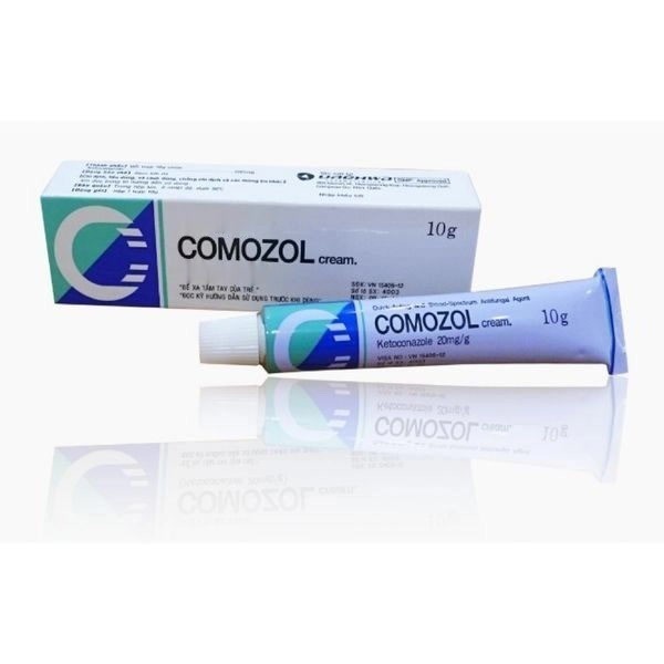 Kem bôi nấm chân làm giảm ngứa, bỏng rát, nứt nẻ do nấm ngoài da Comozol 10g của Hàn Quốc