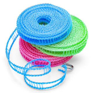 Combo 2 Cuộn dây phơi quần áo dài 5m có lỗ móc tiện lợi, chất liệu cước nilong chắc chắn